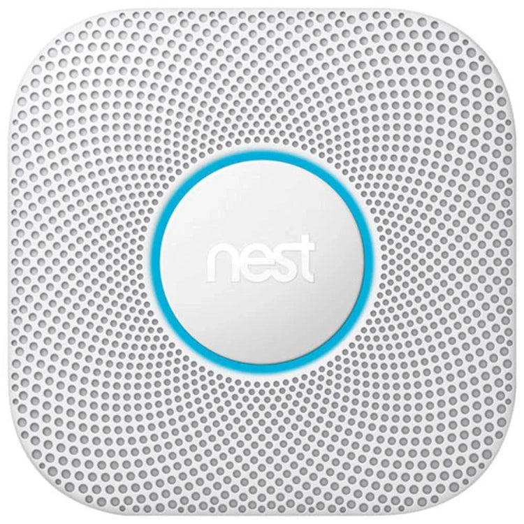 Google Nest Protect 2nd Gen Wired Smoke & CO Alarm with Voice Alerts and Phone Notifications