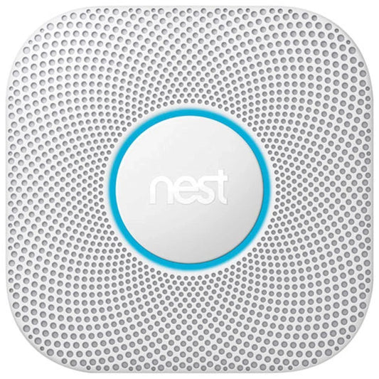 Google Nest Protect 2nd Gen Wired Smoke & CO Alarm with Voice Alerts and Phone Notifications