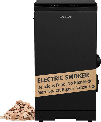 EAST OAK 30" Outdoor Electric Smoker Built-in meat probe smokes up to 6 times longer