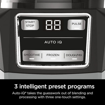 Ninja Blender Compact Kitchen System for Smoothies, Doughs, and Frozen Drinks with Auto-IQ, 72 oz* Blender Jar