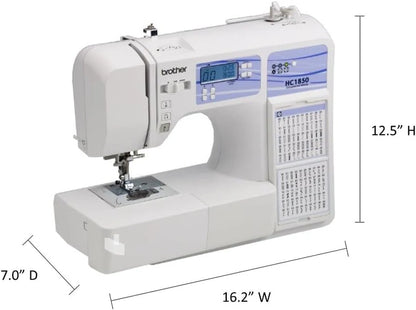 Brother HC1850 sewing and quilting machine, 185 built-in stitches, LCD display