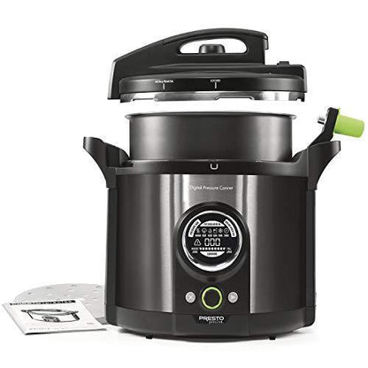 2025 Presto 02144 12Qt Digital Canner, Black Stainless