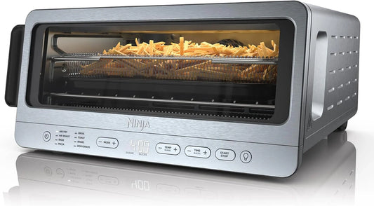 Ninja Air Fryer Toaster Oven Combo | 8-in-1 Functionality | Flip Up & Away for Storage Space